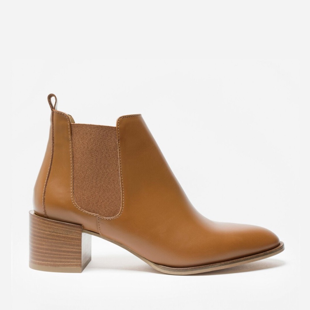 Brand New Everlane The Heel Boot Cognac Size 9